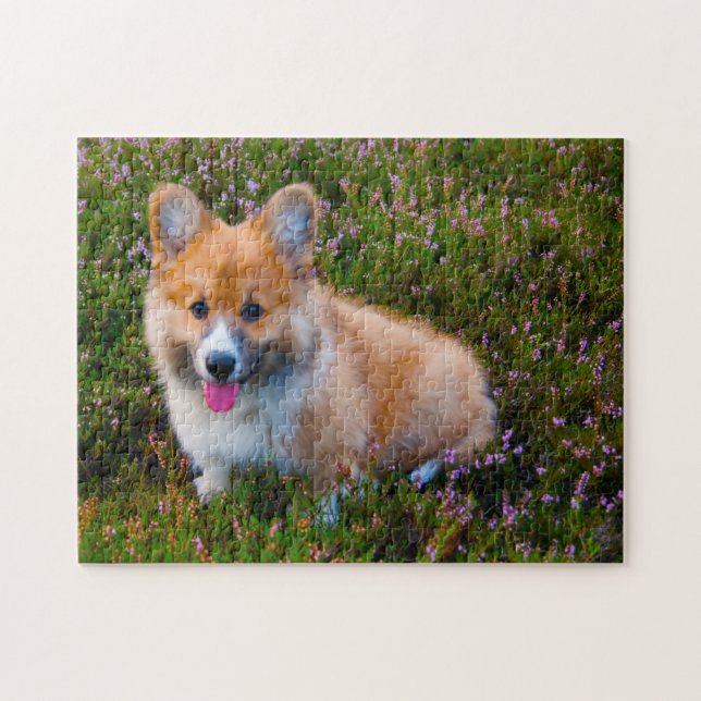 Puzzles de chiens Welsh Corgi. (Horizontal)