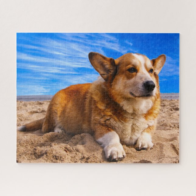 Puzzles de chiens Welsh Corgi. (Horizontal)