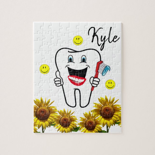 Puzzles de dentistes de tournesol (Vertical)