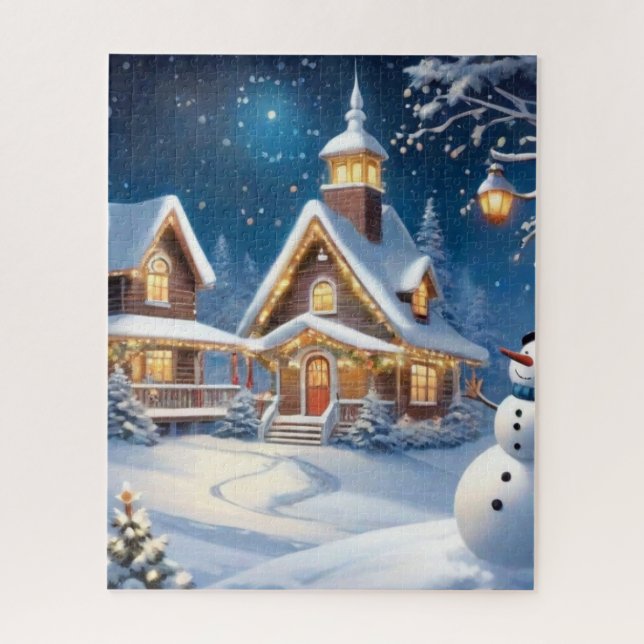 Puzzles de Noël de 500 pièces - Luminosité d'hiver (Vertical)