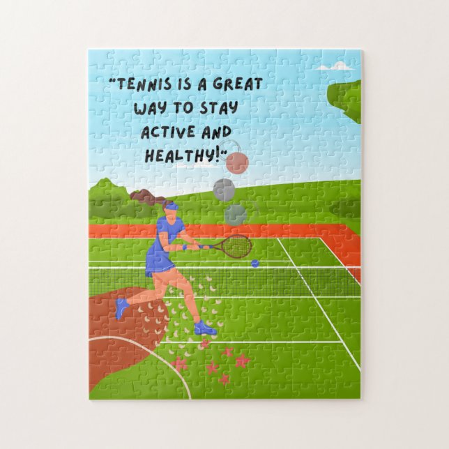 Puzzles de tennis pour le joueur de tennis (Vertical)