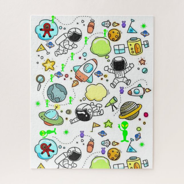 Puzzles Espaces Aliens Astronautes (Vertical)