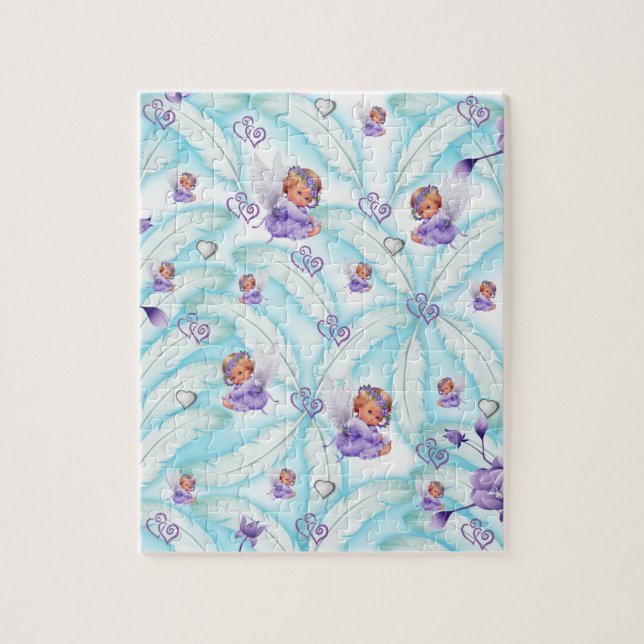 Puzzles Floral Angel Hearts (Vertical)