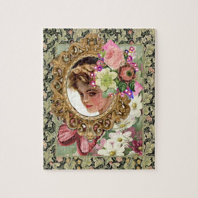 Puzzles Floral Victorian Women (Vertical)