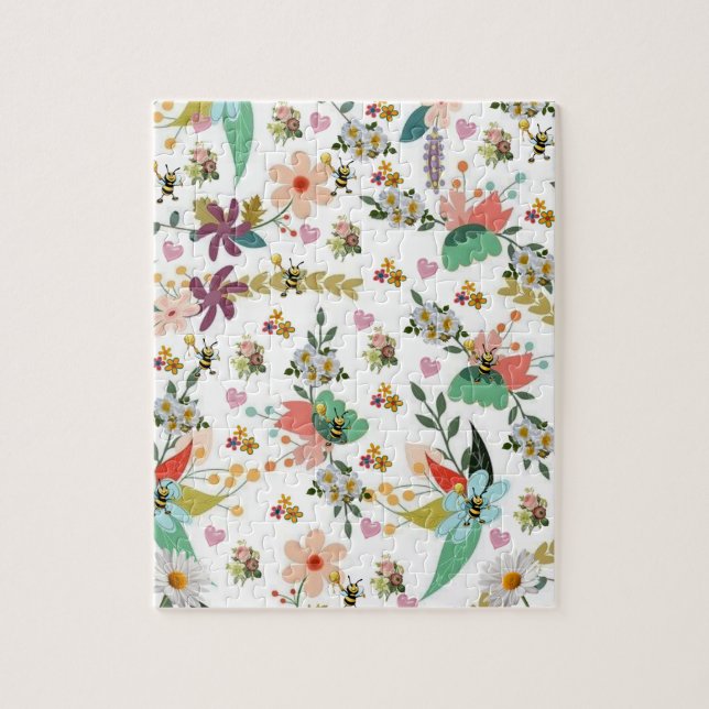 Puzzles floraux bourdons (Vertical)