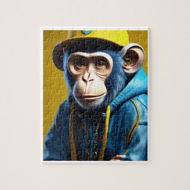 Puzzles for Children - monkey (Vertical)