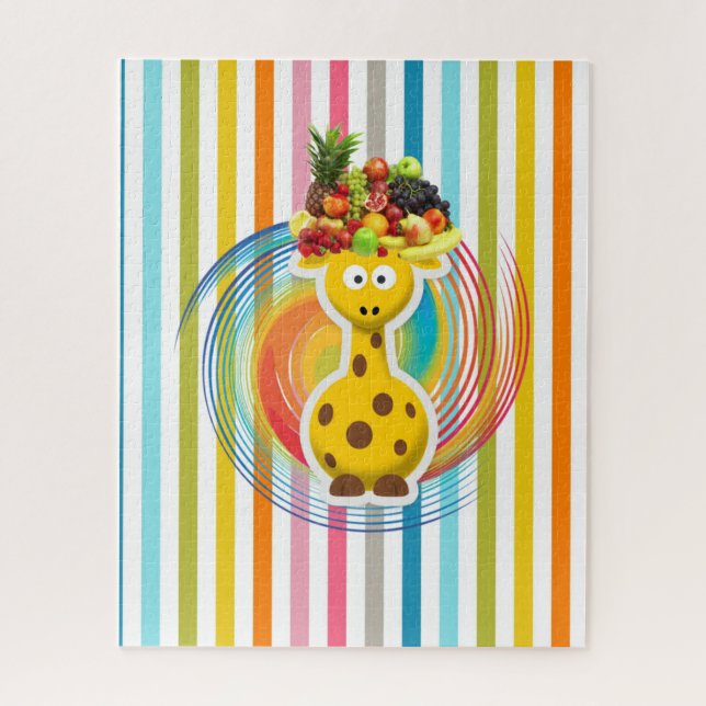 Puzzles Fruit de girafe en bande (Vertical)