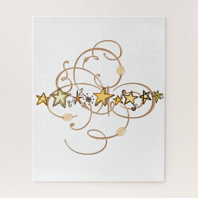 Puzzles Gold Stars (Vertical)