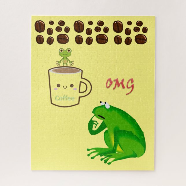 Puzzles Grenouille haricots au café (Vertical)