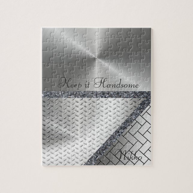 Puzzles Grey Keep it Handsome (Vertical)