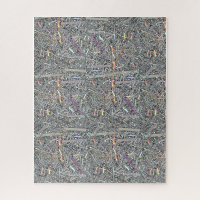 Puzzles Grey & Silver Pattern (Vertical)