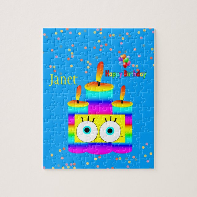 Puzzles Happy Birthday Colourful Candles (Vertical)