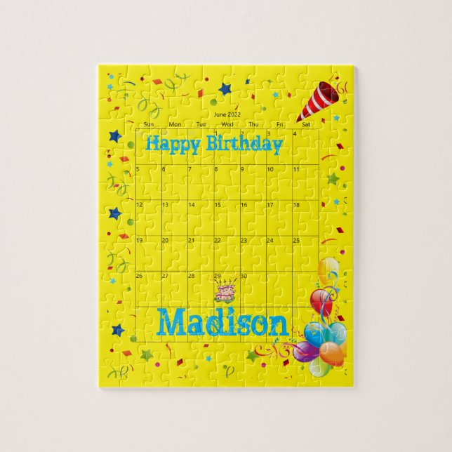 Puzzles, Happy Birthday June 2022 Jigsaw Puzzle (Vertical)