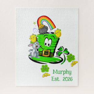 Puzzles Happy St. Patrick's Day Rabbit
