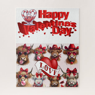 Puzzles Happy Valentine's Day Cows