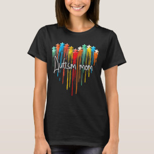 Puzzles Heart Love Autism Awareness Teacher Parent T-Shirt