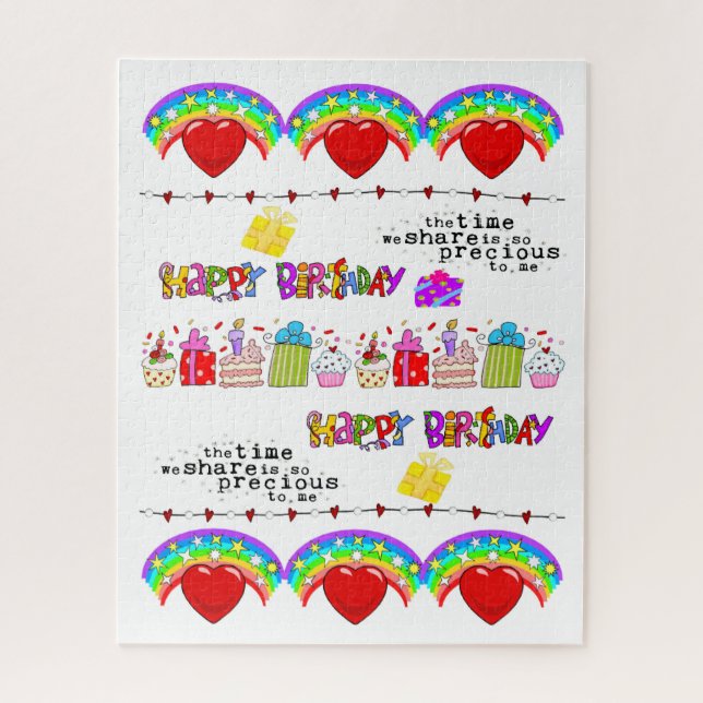 Puzzles Heureuse Sainte-Valentin Joyeux anniversai (Vertical)