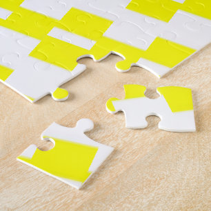 Puzzles Jaune et Rayure Blanche