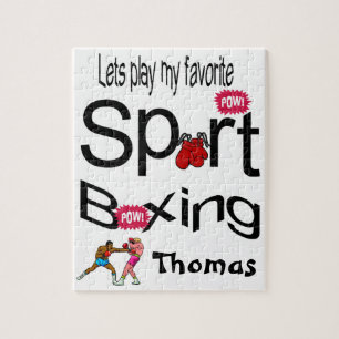 Puzzles Jouons notre Boxe Sport Favorite