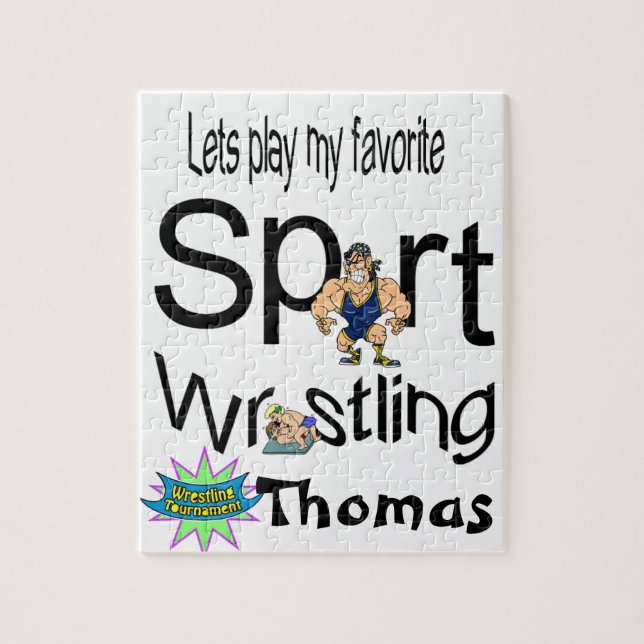 Puzzles Jouons notre lutte sportive préférée (Vertical)