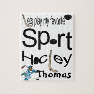 Puzzles Jouons notre sport préféré Hockey