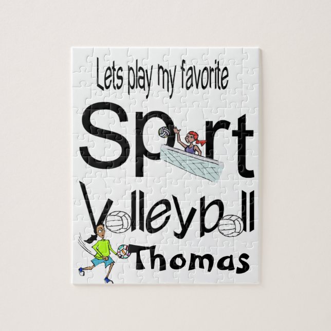 Puzzles Jouons notre Volley Sport préféré (Vertical)