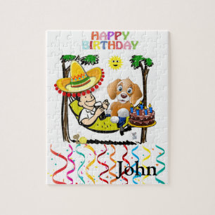 Puzzles Joyeux Anniversaire Chien Cupcake