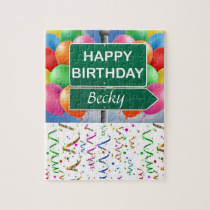 Puzzles Joyeux Anniversaire Confetti