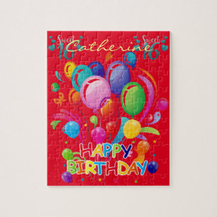 Puzzles Joyeux Anniversaire Doux 16 Ballons