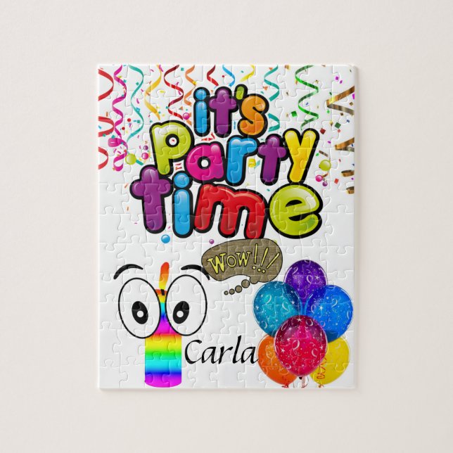 Puzzles Joyeux Anniversaire Fête des ballons (Vertical)