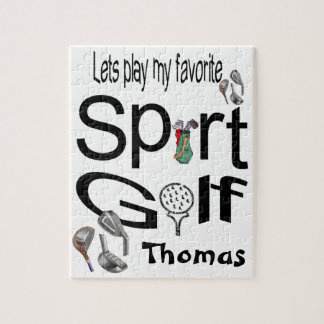 Puzzles Let's Play our Favourite Sport Golf