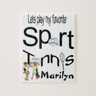 Puzzles Let's Play our Favourite Sport Tennis
