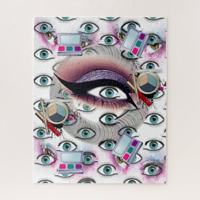 Puzzles maquillage des yeux (Vertical)