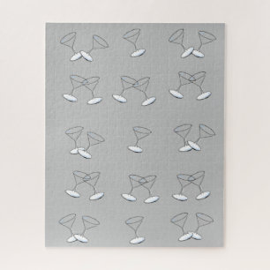 Puzzles Martini Glasses Grey