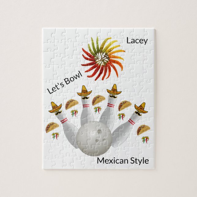 Puzzles Mexicains Poivrons de Bowling Boules (Vertical)