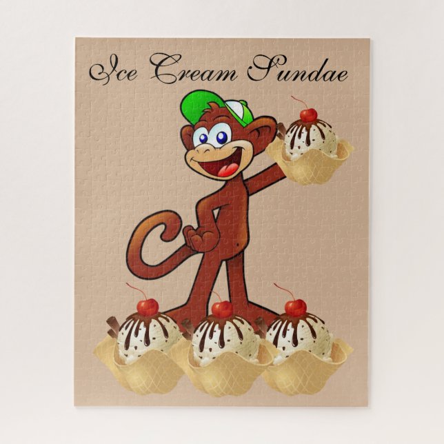 Puzzles Monkey Glace Sundae (Vertical)