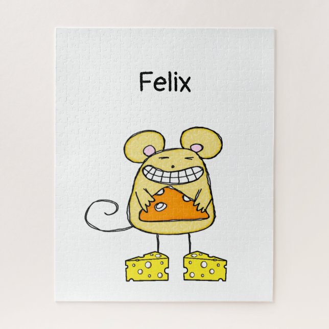 Puzzles Mouse Cheese Cheesy  (Vertical)