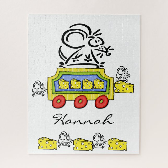 Puzzles Mouse Cheese Train Ride  (Vertical)
