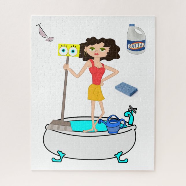 Puzzles Nettoyant Dame (Vertical)