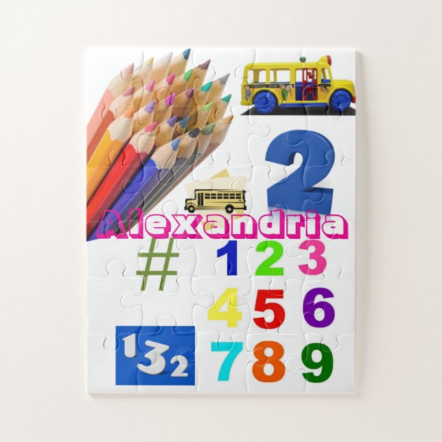 Puzzles Numéro de scolarité (Vertical)