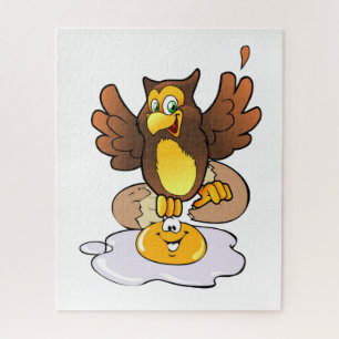 Puzzles Owl Eggs Breakfast