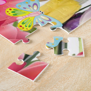 Puzzles papillon floral