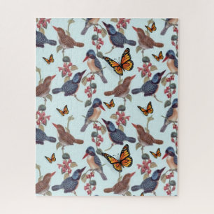 Puzzles Papillons Oiseaux Vintage