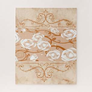 Puzzles Pink Floral Monogramme