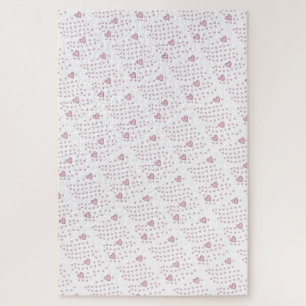 Puzzles Pink Hearts 