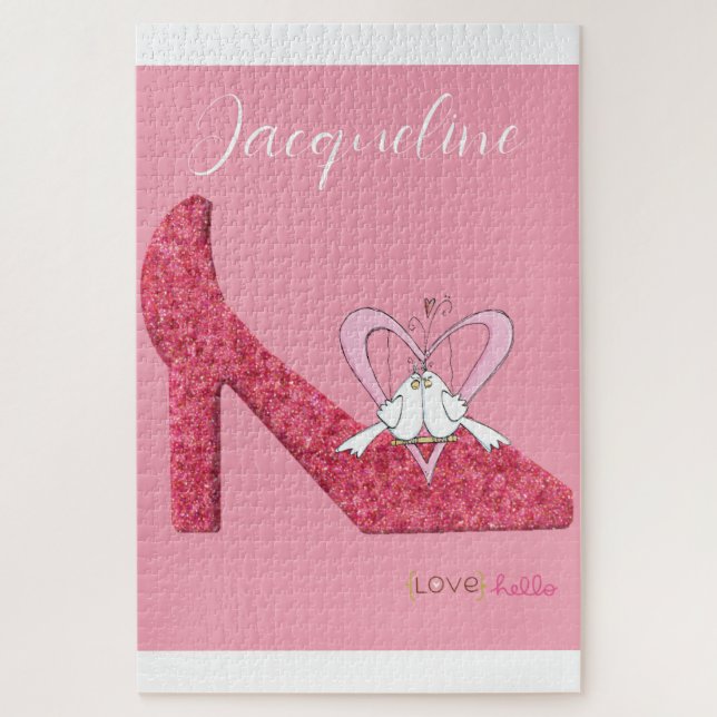 Puzzles Pink Heels  (Vertical)