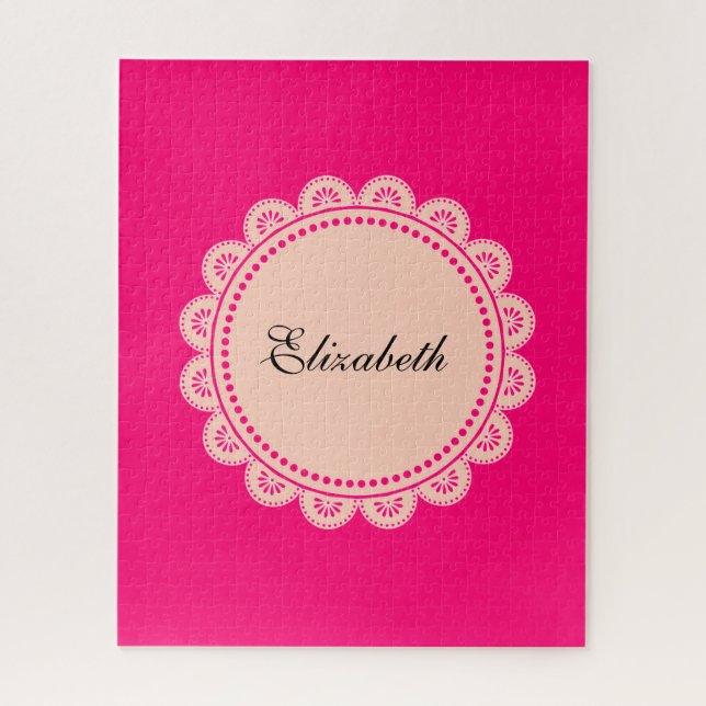 Puzzles Pink Lace (Vertical)