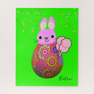 Puzzles Pink Rabbit Mandala