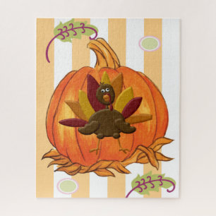 Puzzles Pumpkin Orange Turkey 