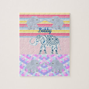 Puzzles Rayures d'éléphant